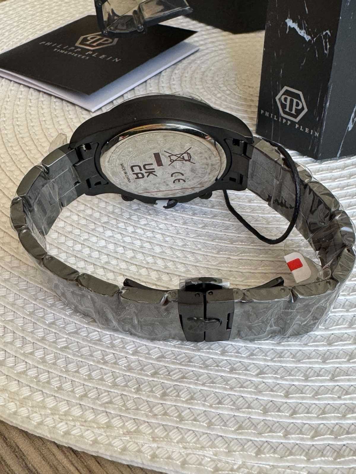 PHILIPP PLEIN Nobile Chronograph watch- черен часовник, IP покритие