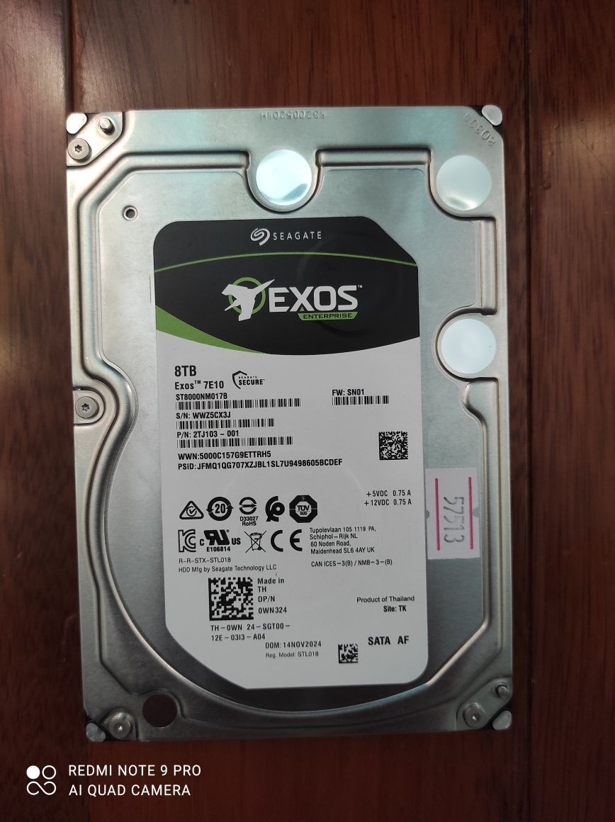 Жёсткий диск Seagate Exos 7E10 8Tb