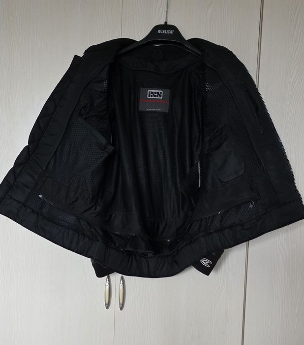Geaca moto IXS piele naturala cu protecții hard