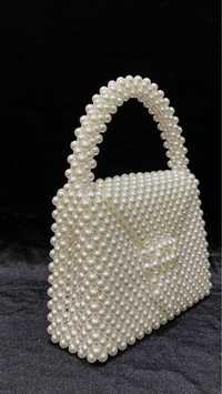 Geantă handmade din perle / mărgele
