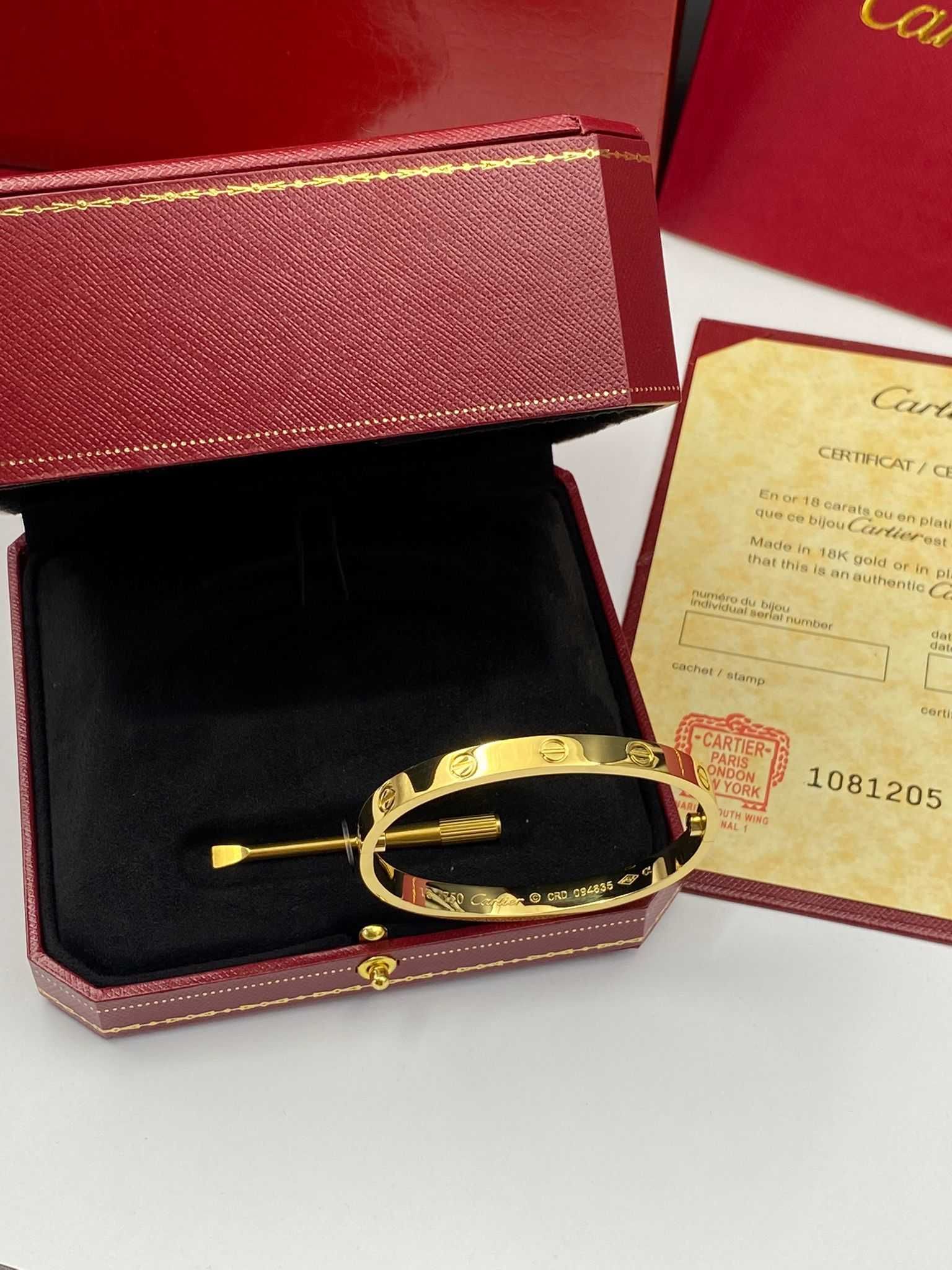 Brățară Cartier LOVE 16 Gold 18K Full Box