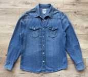 Camasa Blugi WRANGLER Western 27MW Albastru Barbati | Marime M