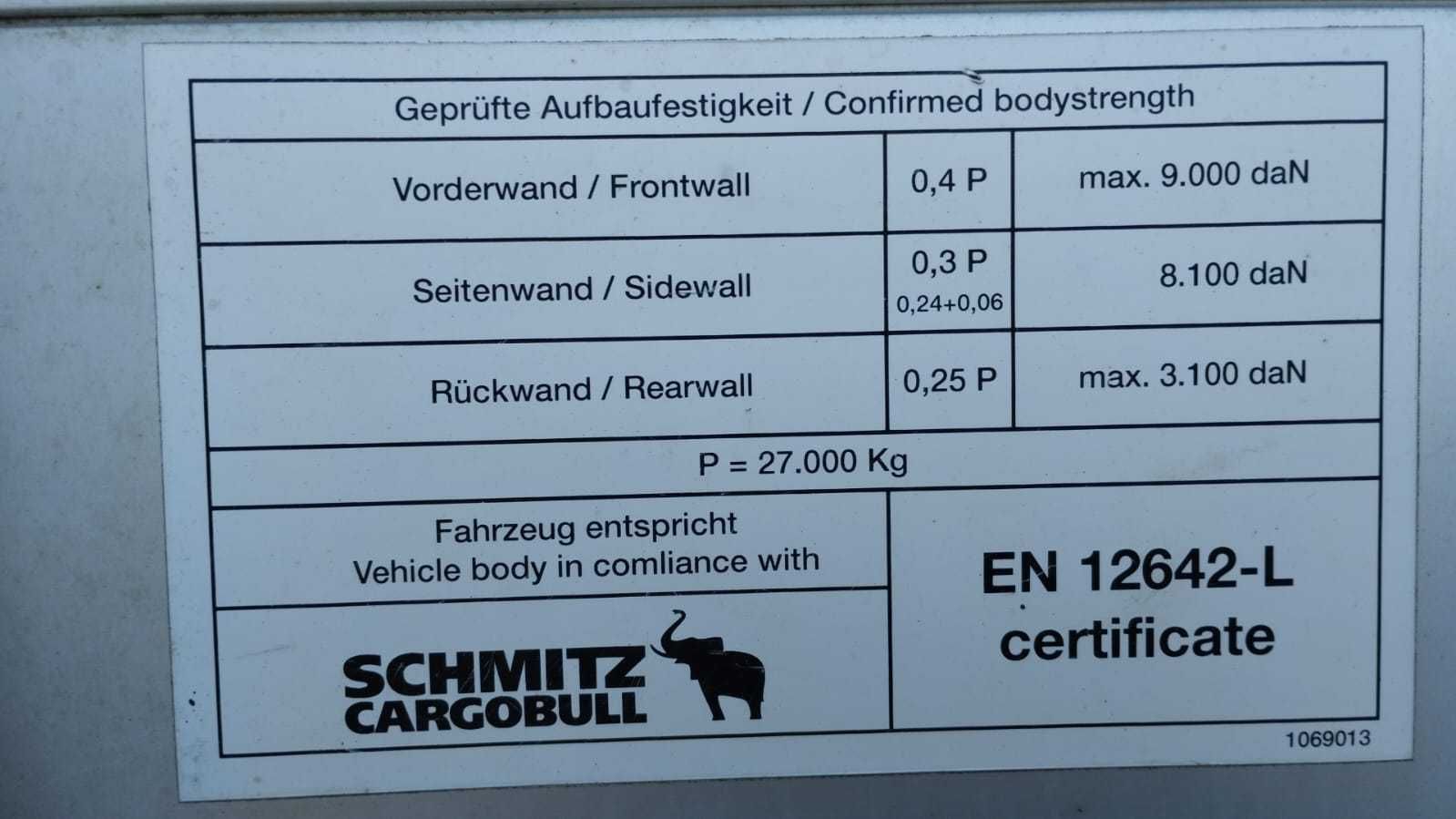 Axa Semiremorca Schmitz COD 945960374900