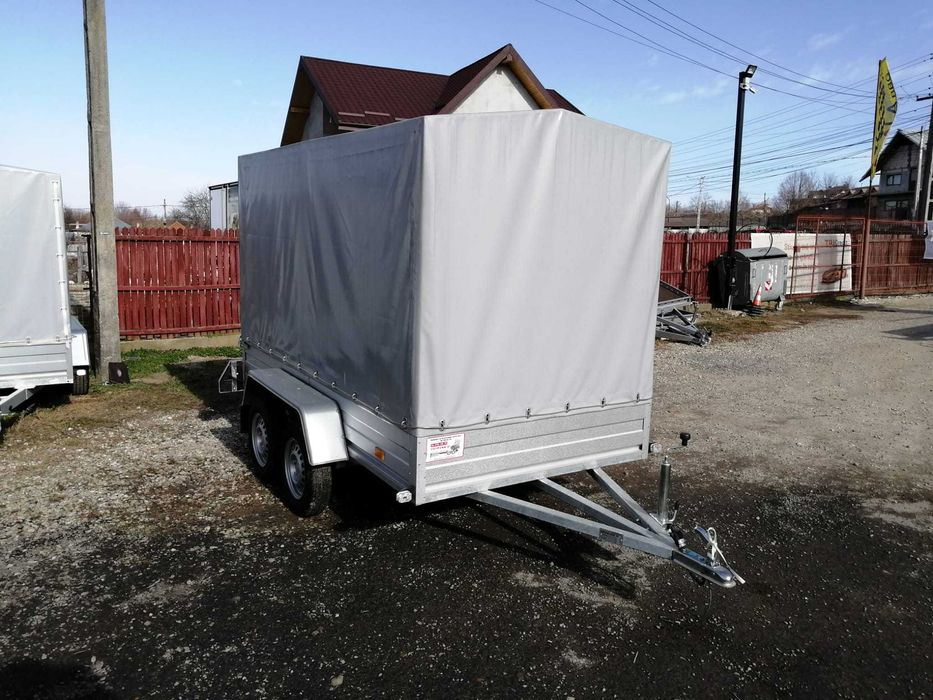 Remorca 2 axe,750 kg,se conduce cu categoria B