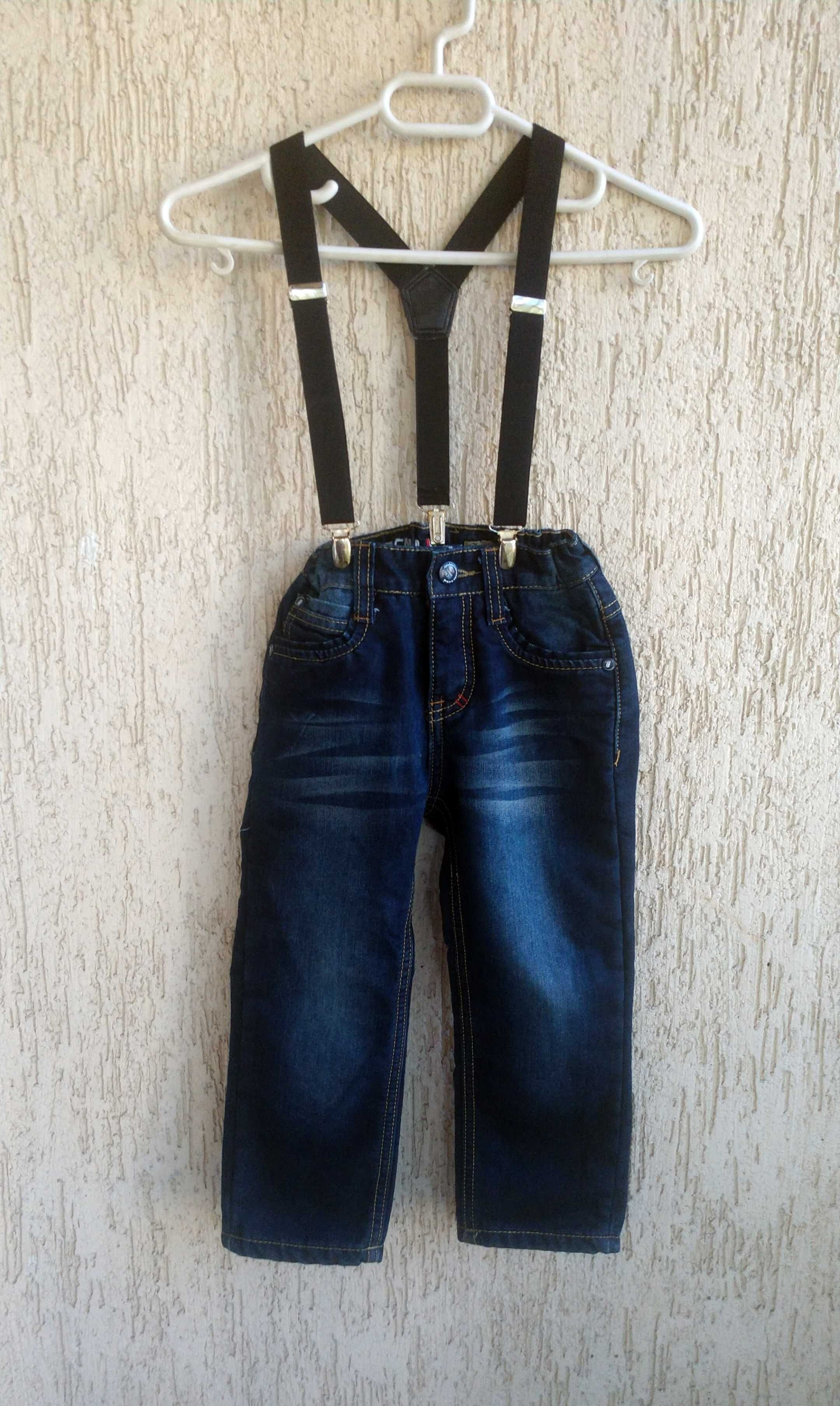 Ватирани дънки за дете 3-4г JIENIS Denim, ОТЛИЧНИ