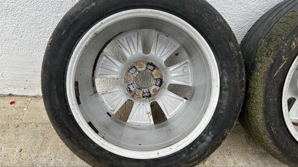 Jante aliaj 5x112 R17 Audi cu anvelope vara 225/50 R17