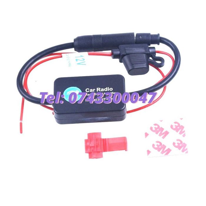 Amplificator Pentru Semnal Antena Radio Auto Fm 12v