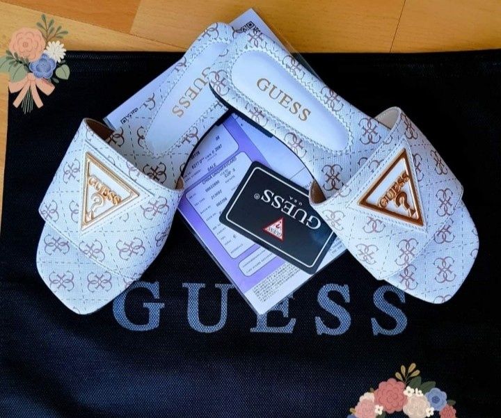 Papuci Guess new model import Italia, logo metalic