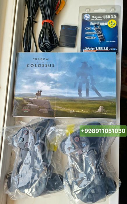 PlayStation 2 slim 2ta yangi joystik bilan.