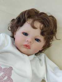 Реборн кукла девочка, младенец, 46см, мягконабивная