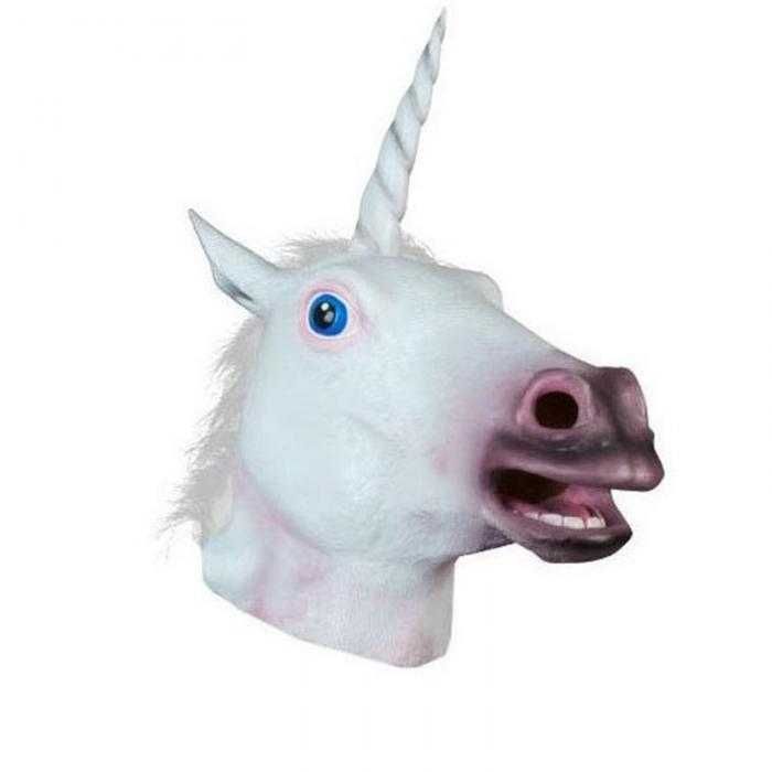 Masca cap Unicorn, Inorog, Cal, Halloween, Petreceri tematice