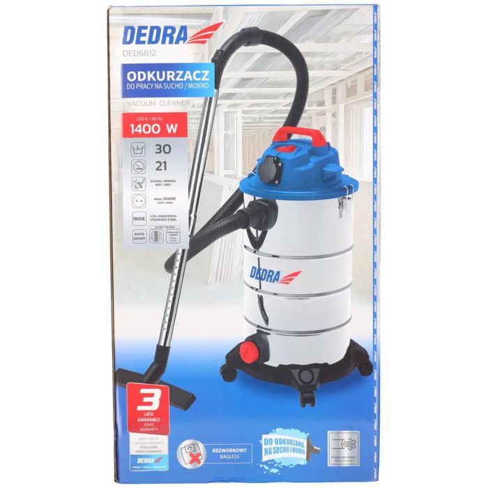 Прахосмукачка за жираф DEDRA DED6612 1400W 30L