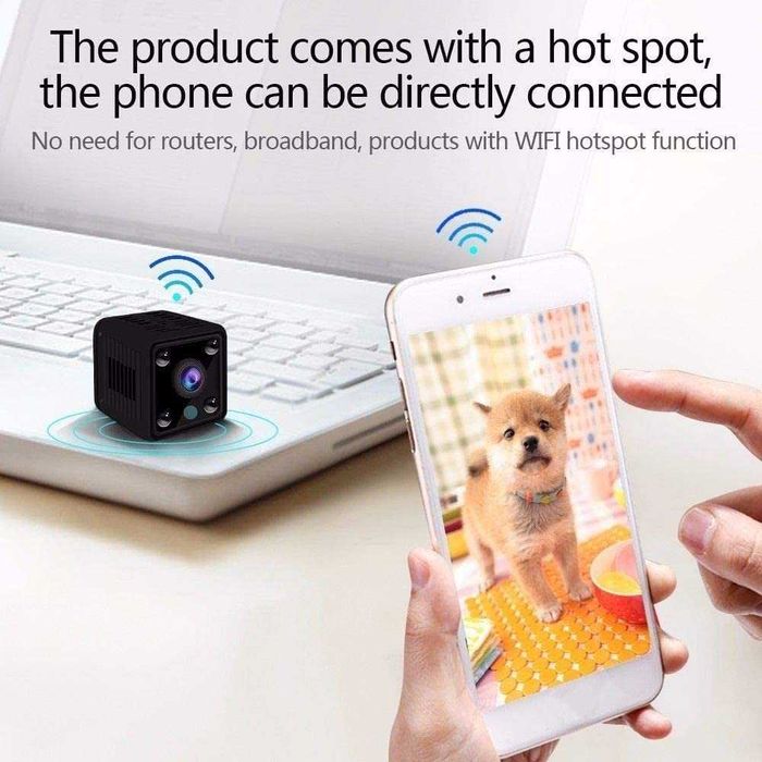 X6 Mini 1080P HD безжична IP WiFi камера, шпионска скрита камера
