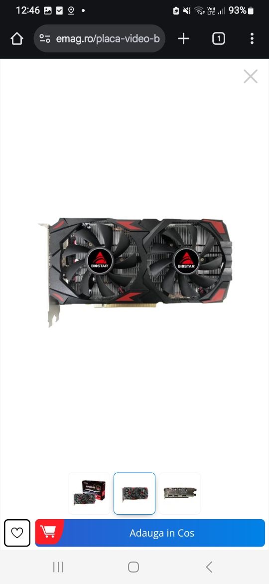 Placa video rx580 Gaming Noua