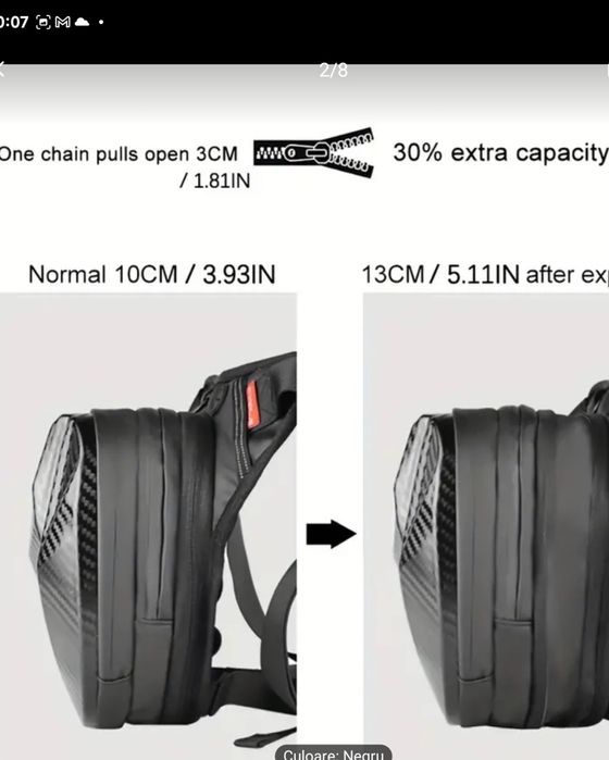 Geanta moto picior. impermeabil extensibi.