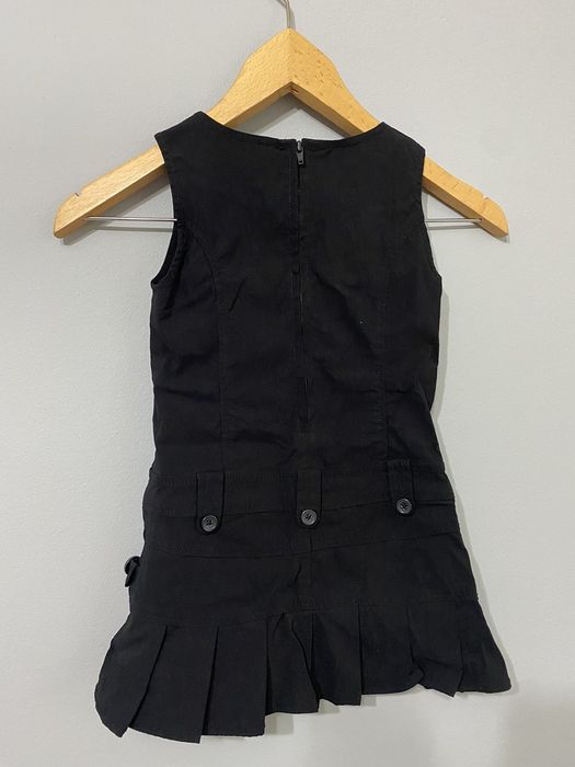 Сет от черно сукман и бяла блуза за момиче