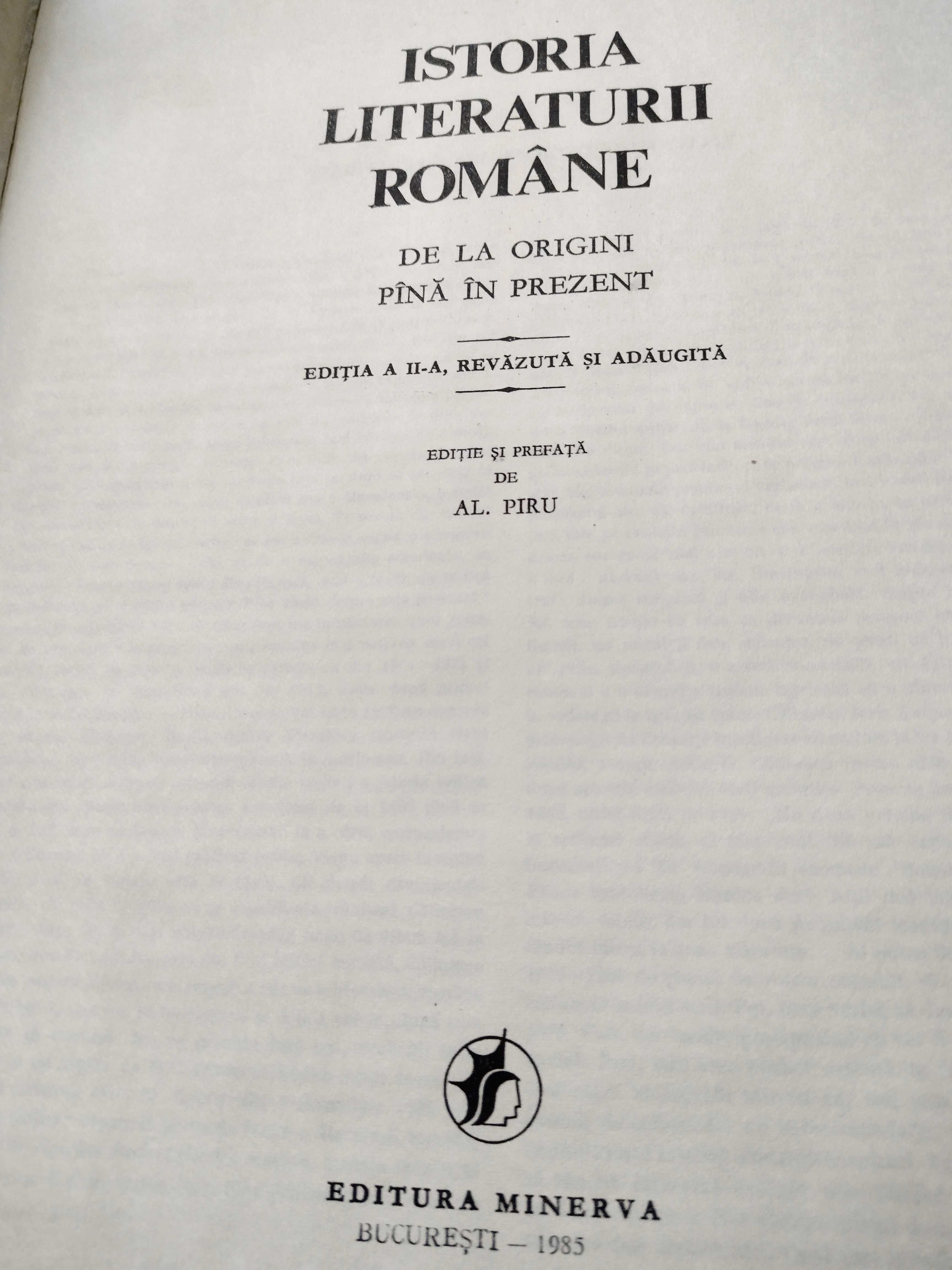 Istoria literaturii romane de la origini pana in prezent - G Calinescu