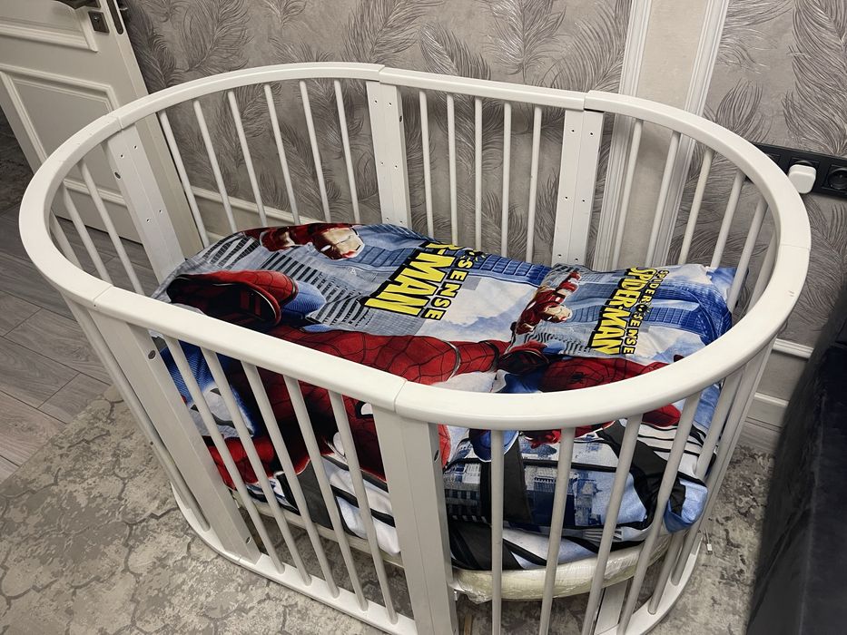 Кровать-трансформер от «Папа Карло» 6 в 1 с маятником