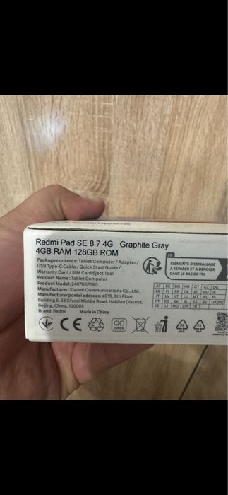 Redmi pad se 4/128. 1 oy ishlatilgan hamma narsasi bor