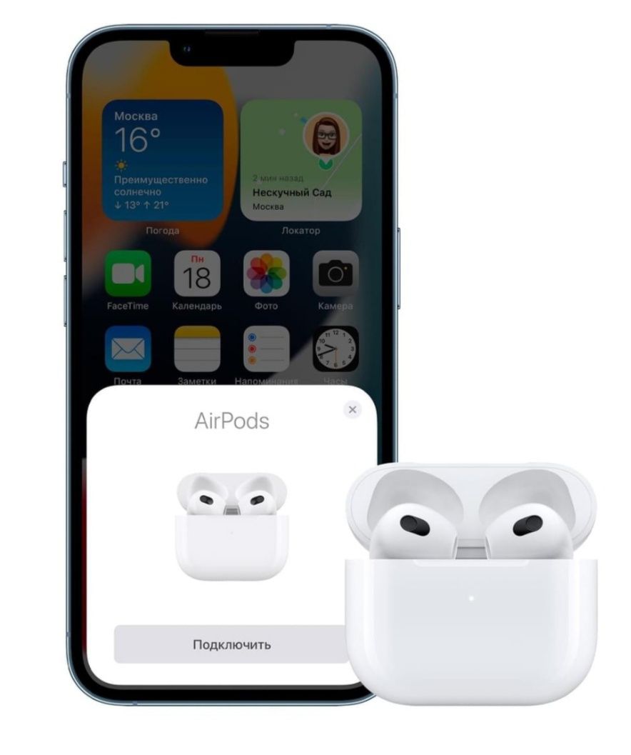 Чехол AirPods Pro/Pro2.Айрподс3. Про. Наушники беспроводные. AirPods P