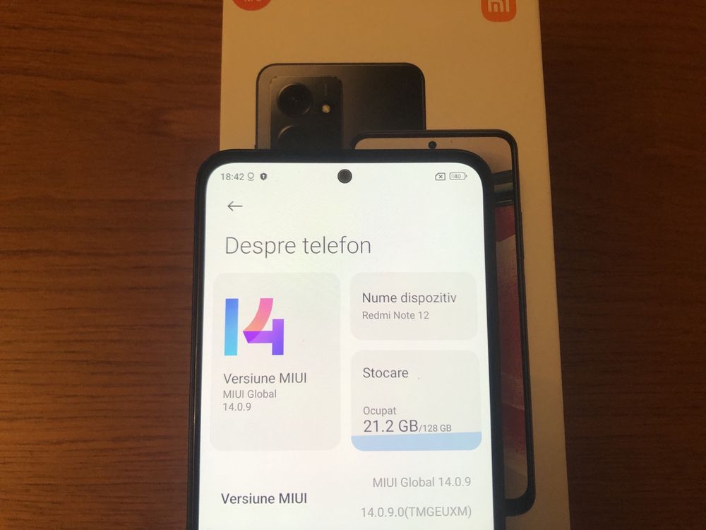 Xiaomi Redmi note 12 128GB ca Nou cu Garantie si Factura