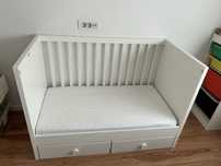 Patut bebe ikea cu saltea si sertare