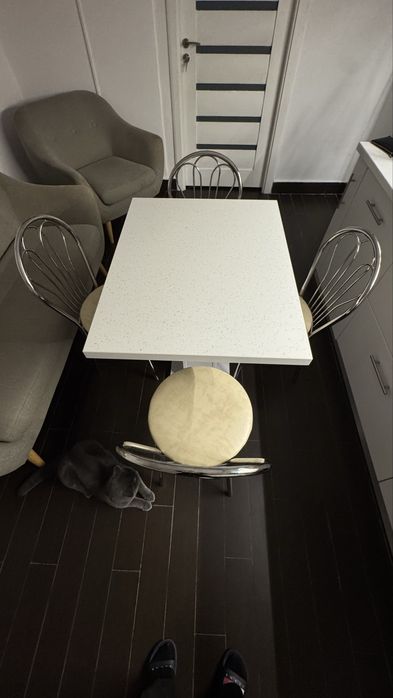 Vand masa cu 4 scaune impecabile