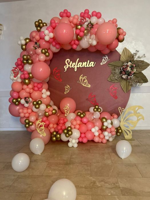 Arcada baloane/Oglinda foto/Photocorner floral/Aripi inger