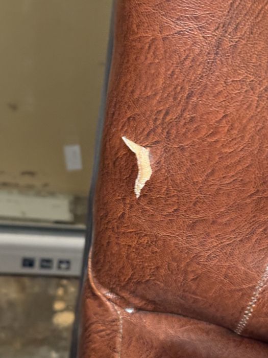 Canapea maro cu colt.