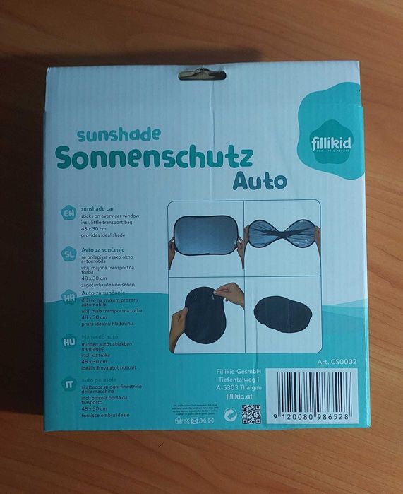 Parasolar auto 2 bucati /set FILLIKID / 48*30 cm