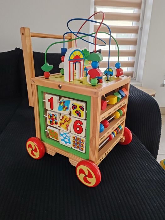 Antepremergator tip Cub, Multifunctional din lemn, 6 în 1