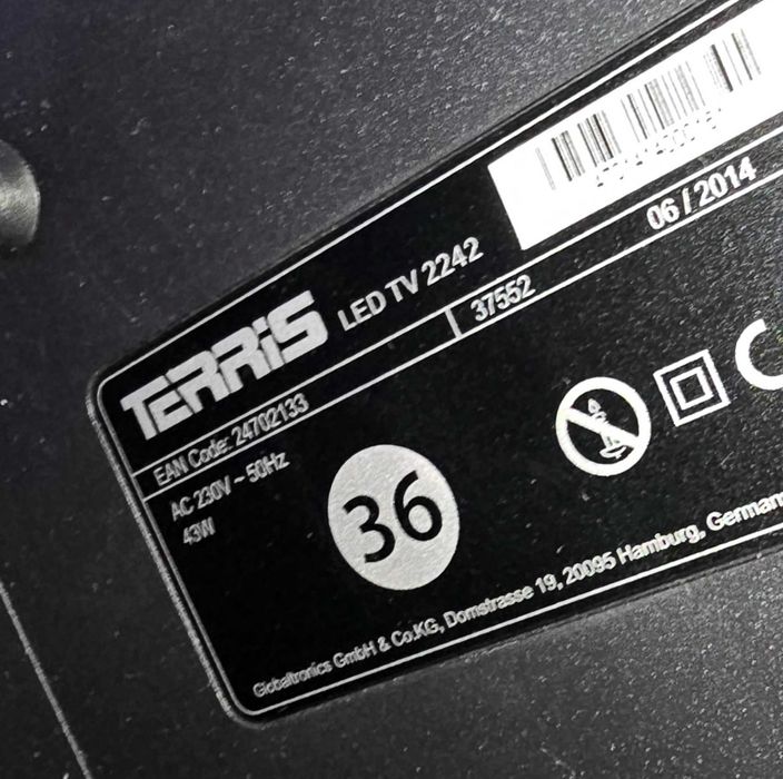 Televizor bucatarie led - Terris 2242 - 22 inch-56 cm - impecabil