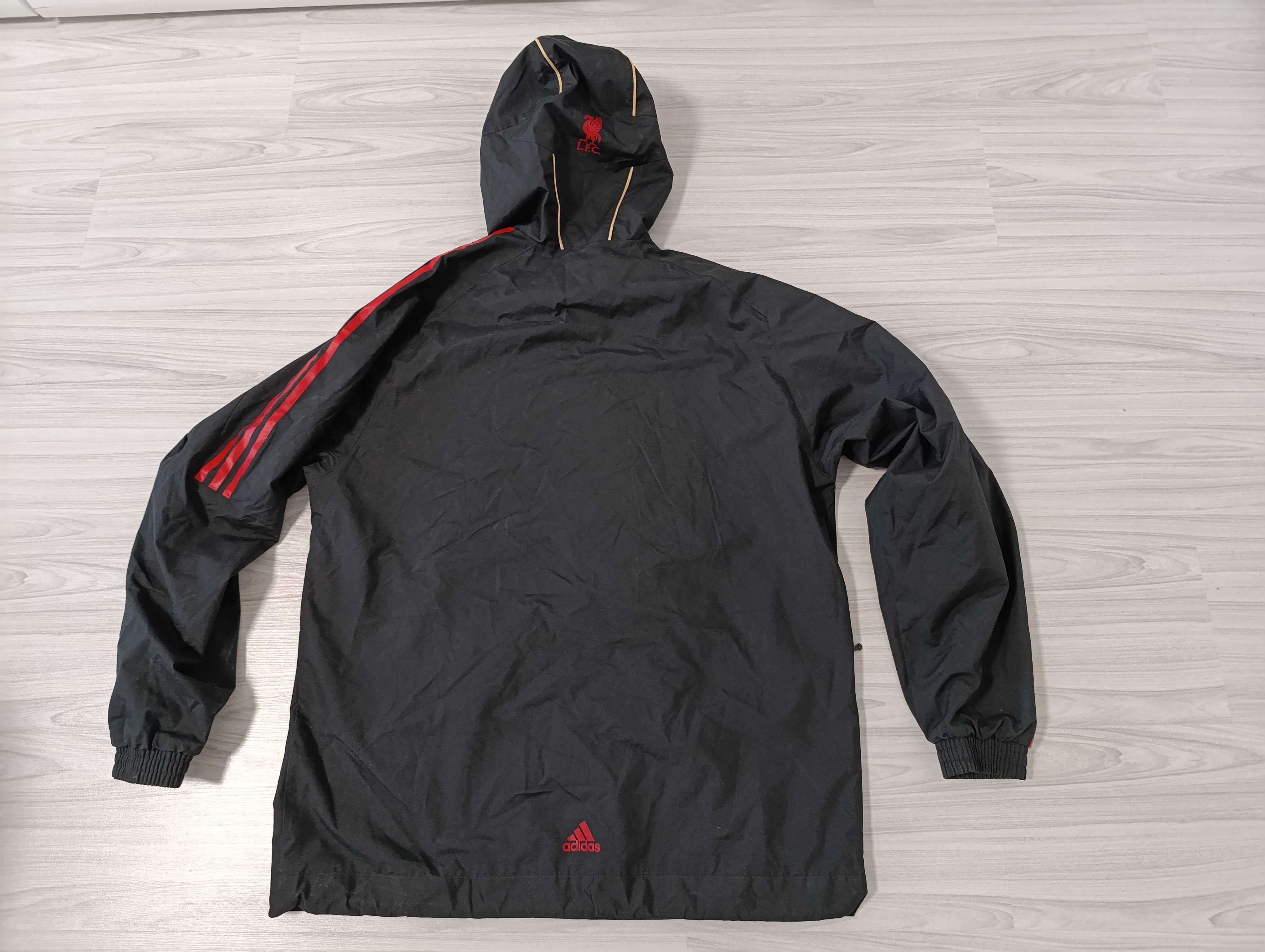 2009-10 Liverpool adidas CL''оригинално мъжко яке за дъжд Л размер