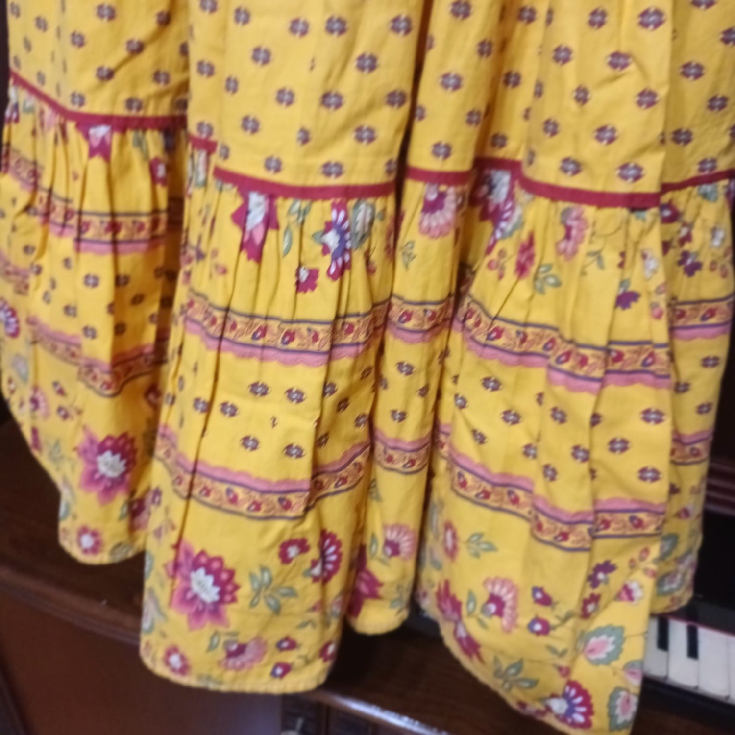 Fustă model Provence cu elastic în talie