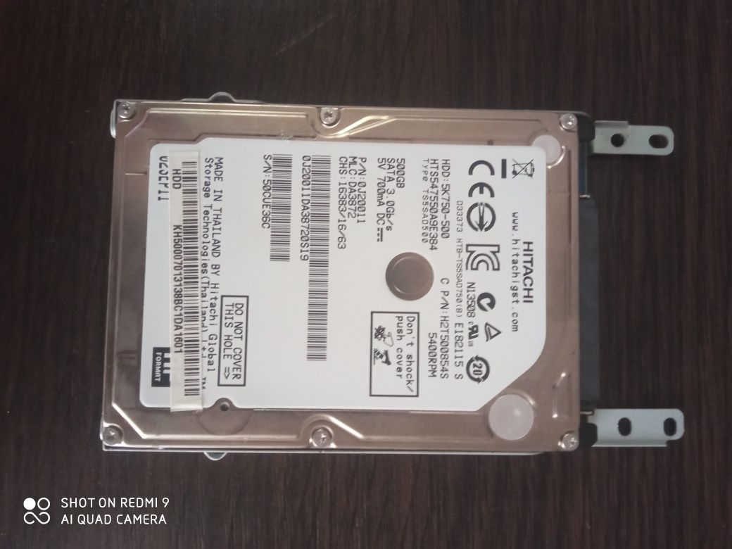 Memorie HDD 500 GB  HITACHI Sata 3.0 GB/S SV 700 mA