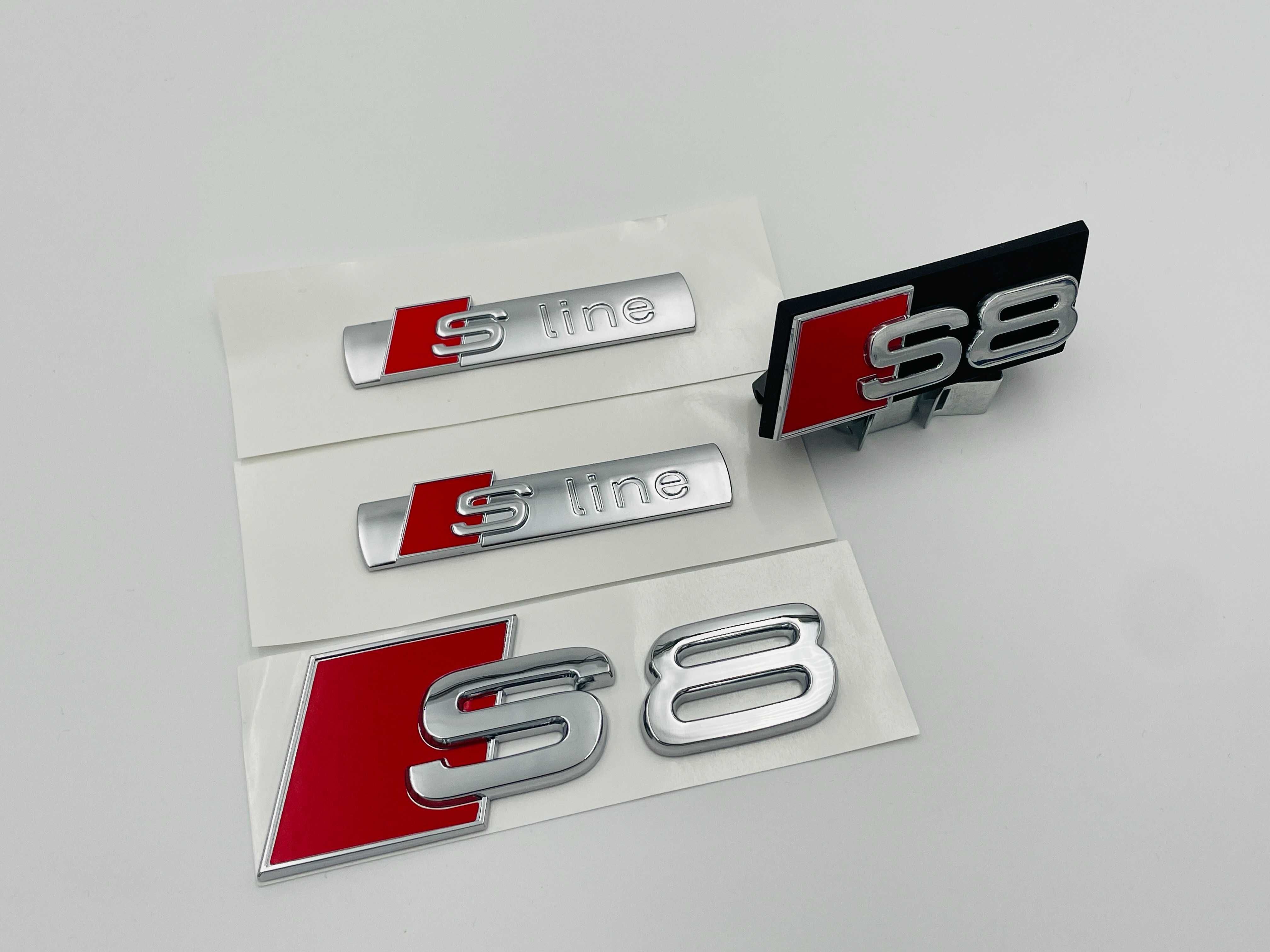 Set embleme compatibile Audi S8 A8 s-line