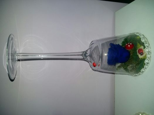 Handmade Trandafir criogenat albastru decorațiuni