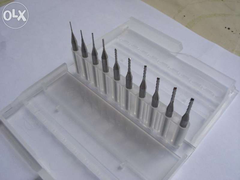 Фрезери цилиндрични Ф 0,6-3,0 mm твърдосплавни комплект Дремел Dremel