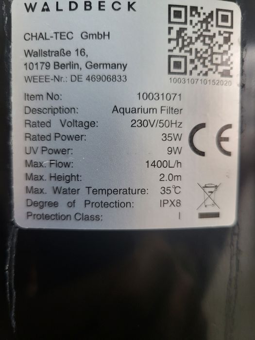 Filtru extern acvariu