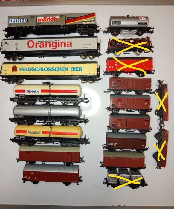 Vagoane marfă HO Rico, Lima , Piko trenulețe diorama