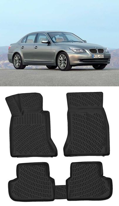 Гумени стелки RizLine съвместими с BMW 5 E60E61 03-10
