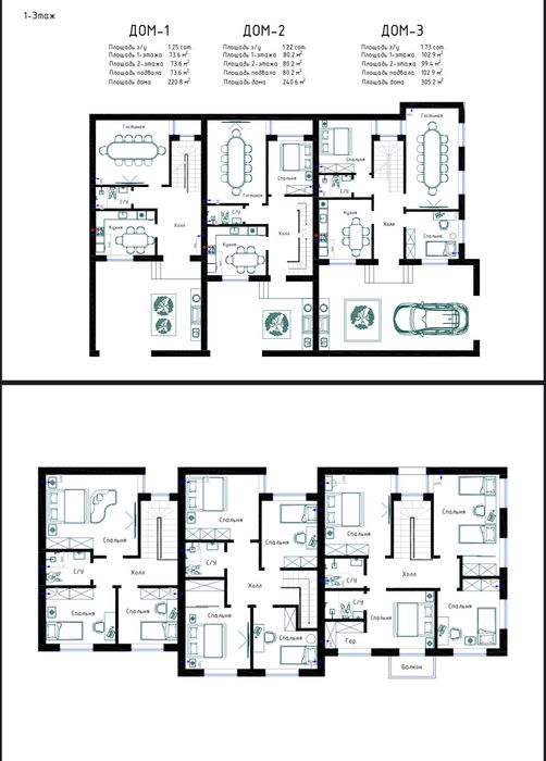 Продажа коттеджей вдоль реки у мечети Кошкургон. Сергели 6 массив