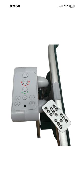 Patut cosleeper cu functie de leagan electric cu telecomanda si caruse