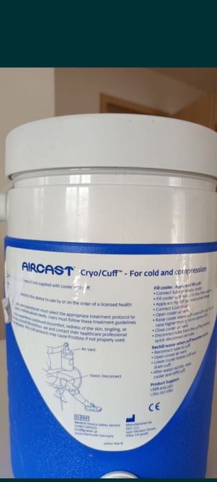 Aparat aircast crioterapie tre leziunile si recuperarea genunchiului.