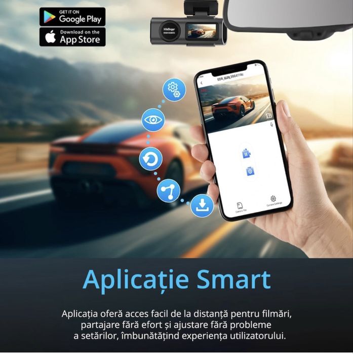 ***NOU*** Camera Auto DVR ROAD-X 4K fata-spate