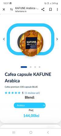 Capsule Kafune arabica 160 bucati