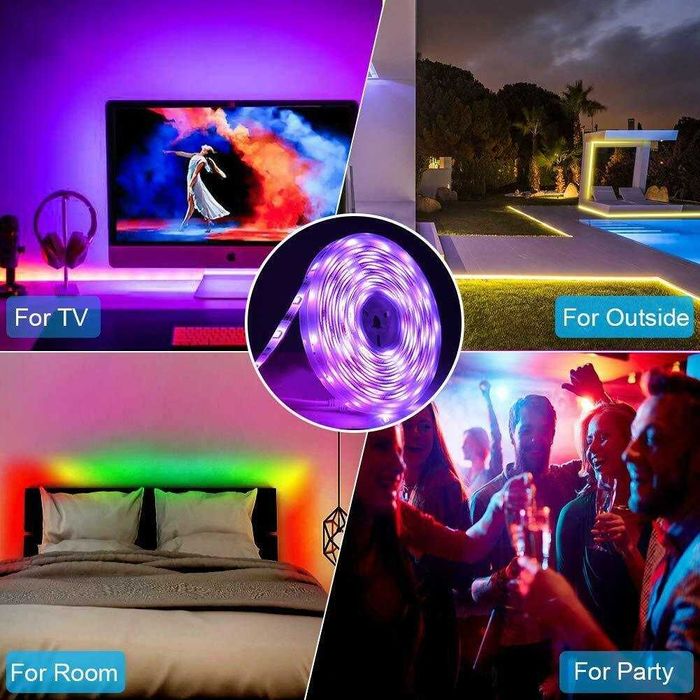 Kit Banda Led RGB 5050 Multicolora Plus Telecomanda cu 44 Taste Oferta