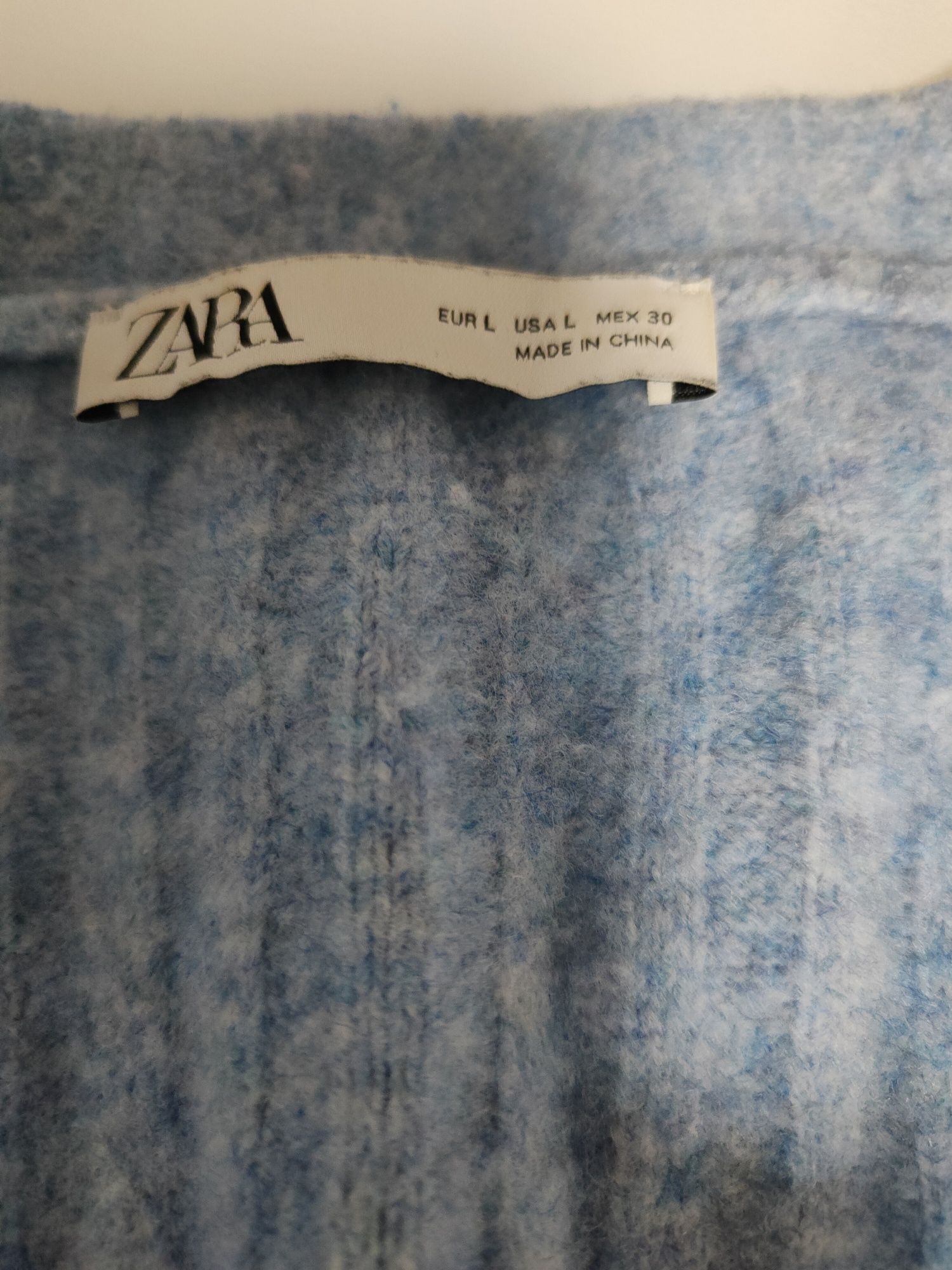 Светло синя жилетка Zara, размер L