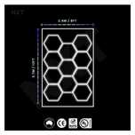 Lumini Led Hexagonale pentru garaj,detailing auto,saloane