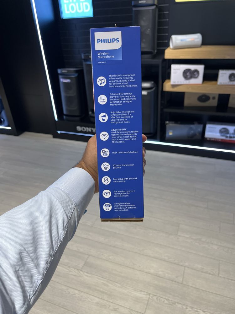 Беспроаодной микрофон Philips M 3401